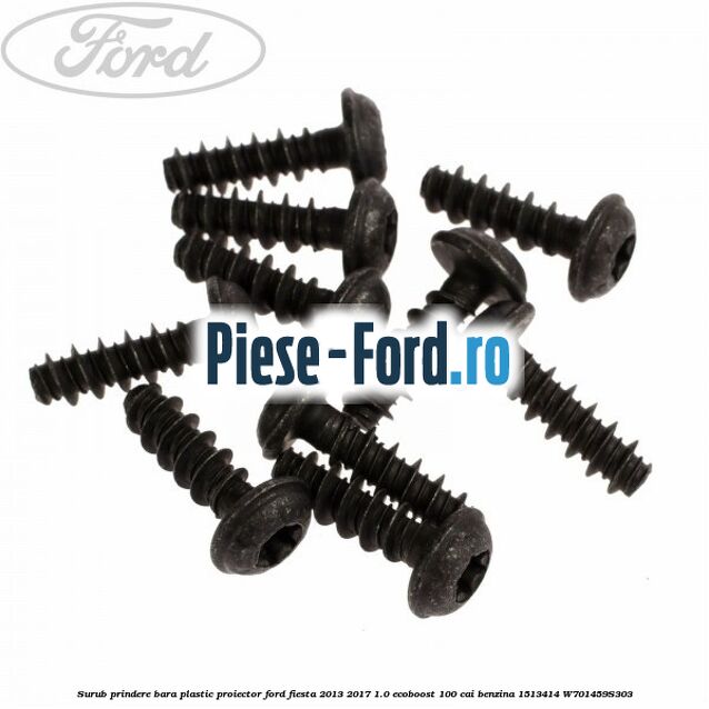 Surub prindere bara plastic, proiector Ford Fiesta 2013-2017 1.0 EcoBoost 100 cai benzina