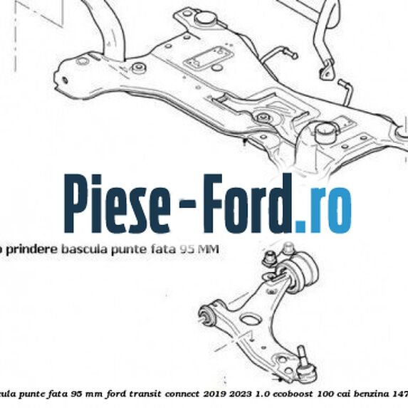 Surub prindere bascula punte fata 95 MM Ford Transit Connect 2019-2023 1.0 EcoBoost 100 cai #D97D0CCD05 Surub prindere bascula punte fata 95 MM Ford Transit Connect 2019-2023 1.0 EcoBoost 100 cai benzina #D97D0CCD05