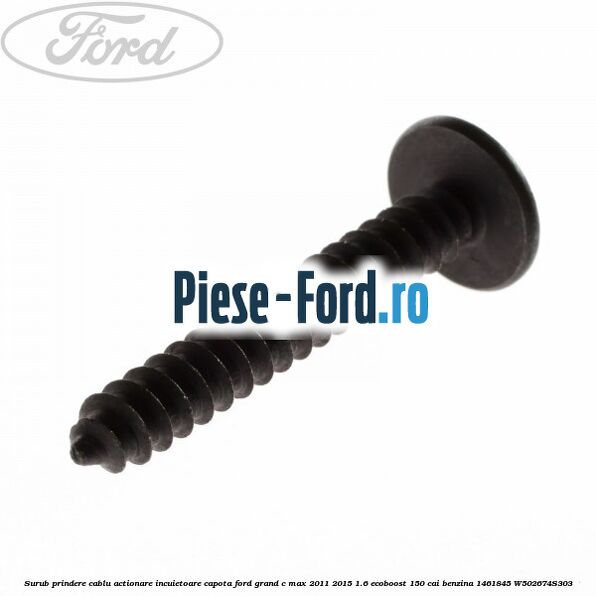Surub prindere cablu actionare incuietoare capota Ford Grand C-Max 2011-2015 1.6 EcoBoost 150 cai benzina