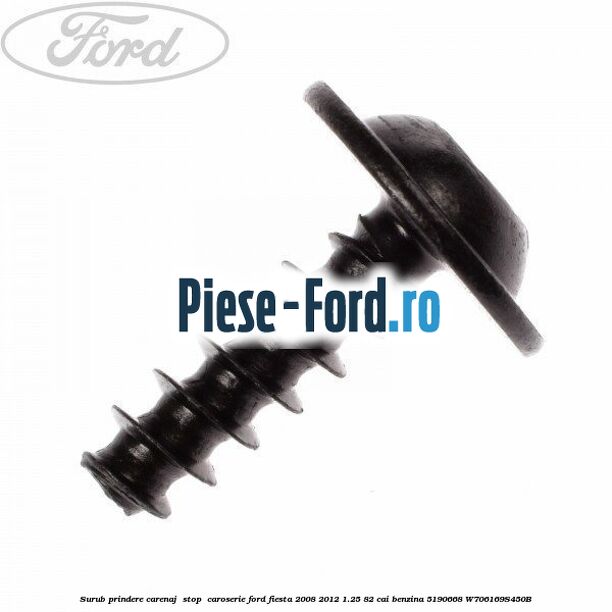 Surub prindere capac aeroterma, bara spate sau conducta clima Ford Fiesta 2008-2012 1.25 82 cai benzina