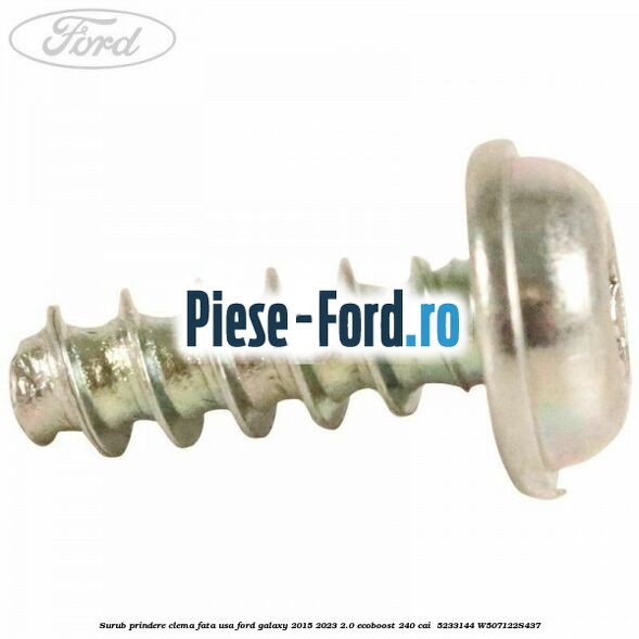 Surub prindere clema fata usa Ford Galaxy 2015-2023 2.0 EcoBoost 240 cai  #23ABE565AA