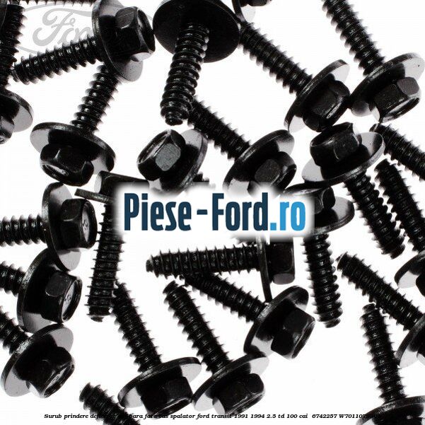 Surub prindere deflector aer, bara fata, vas spalator Ford Transit 1991-1994 2.5 TD 100 cai  #7B129EE851