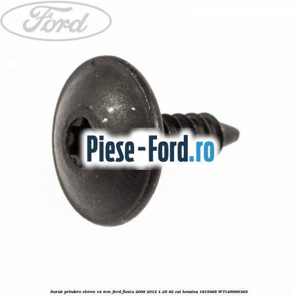 Suport numar Ford Performance negru Ford Fiesta 2008-2012 1.25 82 cai benzina