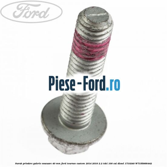 Surub prindere galerie evacuare 40 MM Ford Tourneo Custom 2014-2018 2.2 TDCi 100 cai diesel #88EF16A54D