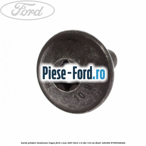 Suport plastic interior maner usa spate stanga cu fir Ford S-Max 2007-2014 1.6 TDCi 115 cai diesel