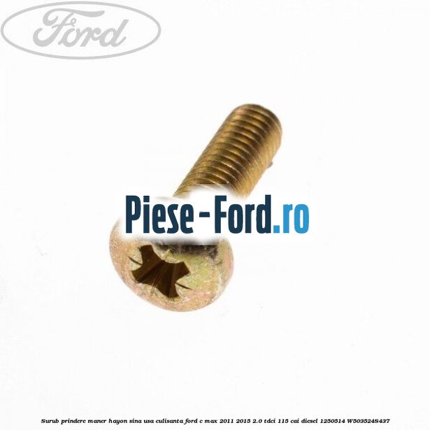 Surub prindere instalatie electrica carlig remorcare Ford C-Max 2011-2015 2.0 TDCi 115 cai diesel