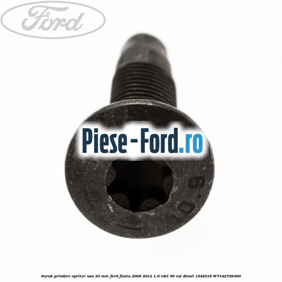 Surub prindere opritor usa 33 mm Ford Fiesta 2008-2012 1.6 TDCi 95 cai diesel