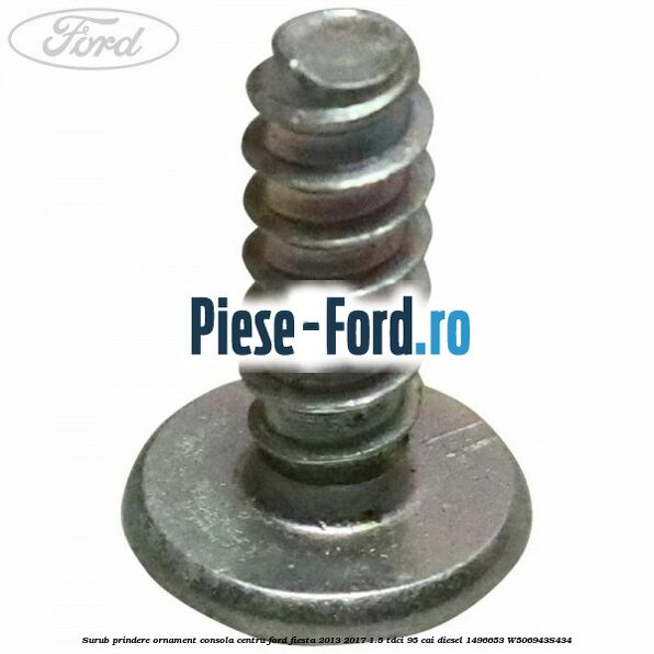 Surub prindere ornament consola centru Ford Fiesta 2013-2017 1.5 TDCi 95 cai diesel