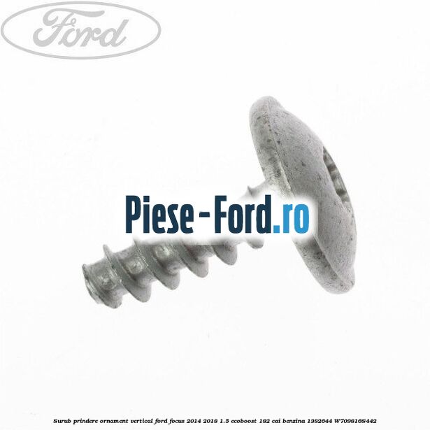 Surub prindere ornament usa fata interior Ford Focus 2014-2018 1.5 EcoBoost 182 cai benzina