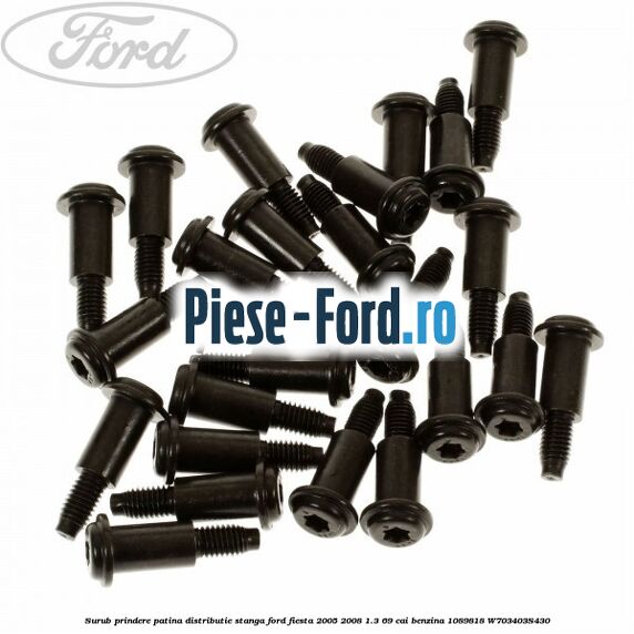 Surub prindere patina distributie stanga Ford Fiesta 2005-2008 1.3 69 cai benzina #43ADD6BF87
