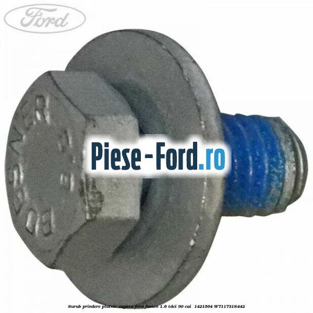 Surub prindere platnic capota Ford Fusion 1.6 TDCi 90 cai  #CEDDAF34CD