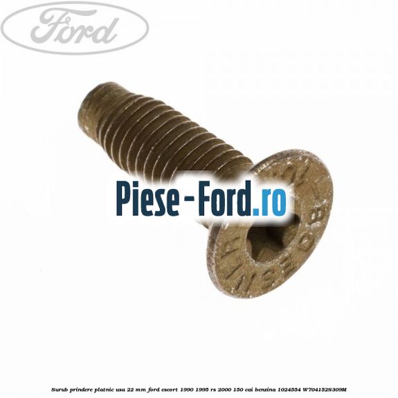 Surub prindere platnic usa 22 mm Ford Escort 1990-1995 RS 2000 150 cai #47358714F9