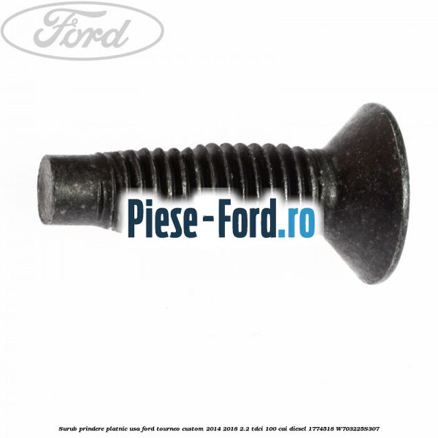 Surub prindere platnic usa Ford Tourneo Custom 2014-2018 2.2 TDCi 100 cai diesel