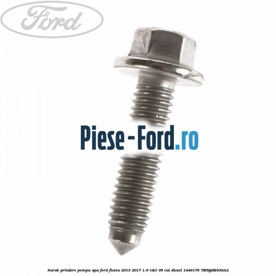 Surub prindere pompa apa Ford Fiesta 2013-2017 1.6 TDCi 95 cai diesel