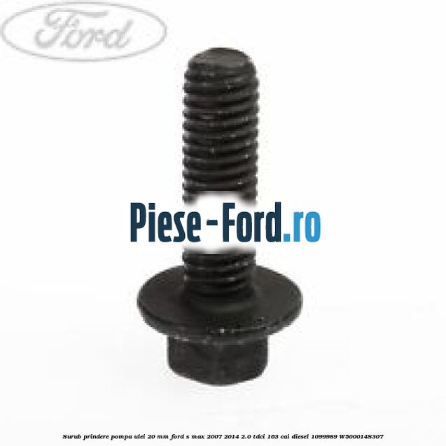 Surub prindere pompa ulei 20 mm Ford S-Max 2007-2014 2.0 TDCi 163 cai diesel