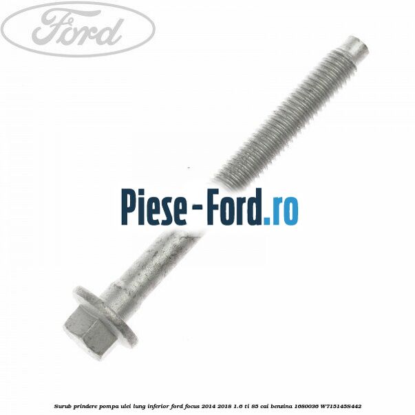 Surub prindere pompa ulei lung inferior Ford Focus 2014-2018 1.6 Ti 85 cai benzina