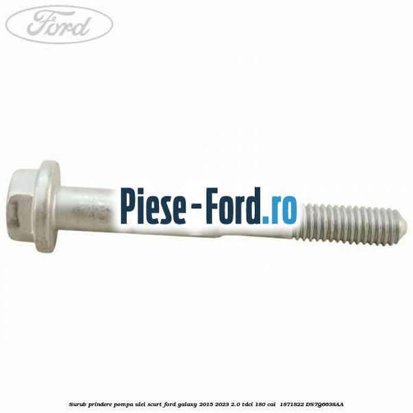Surub prindere pompa ulei scurt Ford Galaxy 2015-2023 2.0 TDCi 180 cai  #935B8844FE