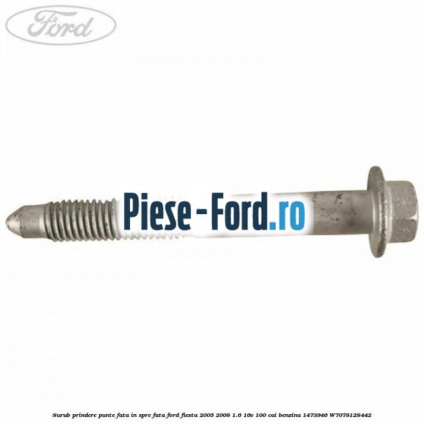 Surub prindere flansa amortizor punte spate Ford Fiesta 2005-2008 1.6 16V 100 cai benzina