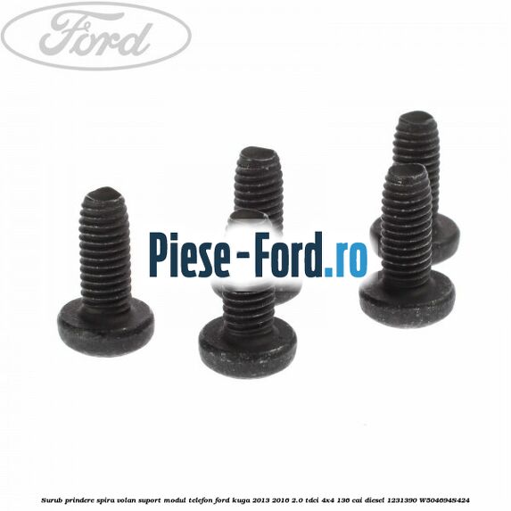 Surub prindere spira volan, suport modul telefon Ford Kuga 2013-2016 2.0 TDCi 4x4 136 cai diesel #B456509AC5