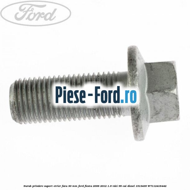 Surub prindere suport etrier fata 17 mm Ford Fiesta 2008-2012 1.6 TDCi 95 cai diesel