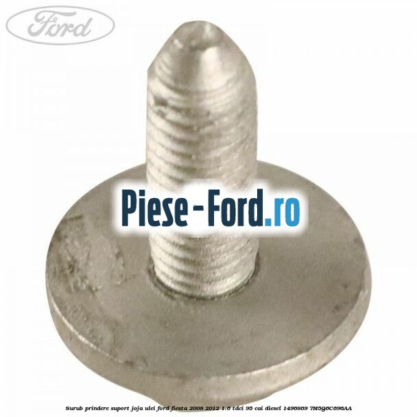 Surub prindere baie ulei 19 mm Ford Fiesta 2008-2012 1.6 TDCi 95 cai diesel