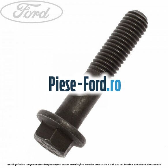 Surub prindere tampon motor dreapta, suport motor metalic Ford Mondeo 2008-2014 1.6 Ti 125 cai benzina