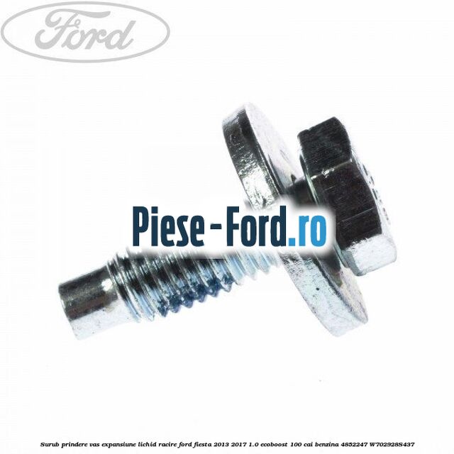 Surub prindere vas expansiune lichid racire Ford Fiesta 2013-2017 1.0 EcoBoost 100 cai benzina