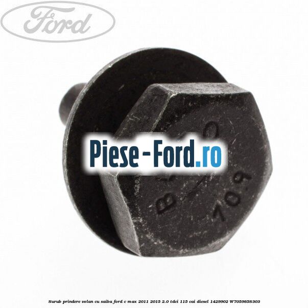Surub prindere suport rulment intermediar planetara dreapta Ford C-Max 2011-2015 2.0 TDCi 115 cai diesel
