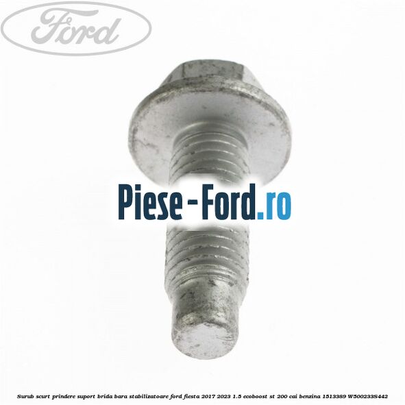 Surub scurt prindere suport brida bara stabilizatoare Ford Fiesta 2017-2023 1.5 EcoBoost ST 200 cai benzina #104DFD12C0