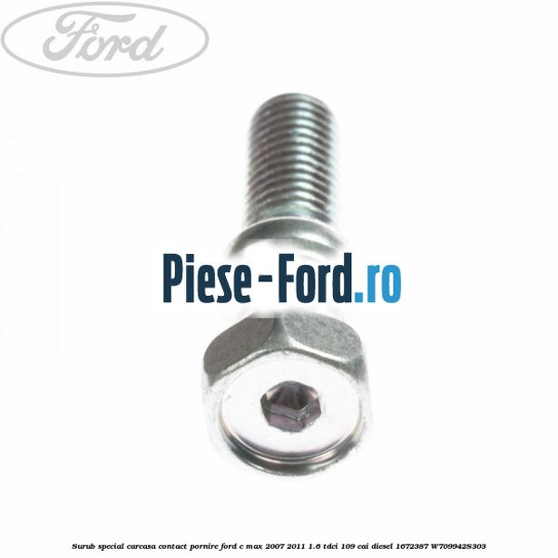 Surub scurt prindere suport brida bara stabilizatoare Ford C-Max 2007-2011 1.6 TDCi 109 cai diesel