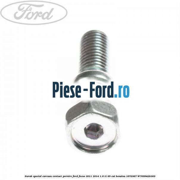 Surub scurt prindere suport brida bara stabilizatoare Ford Focus 2011-2014 1.6 Ti 85 cai benzina