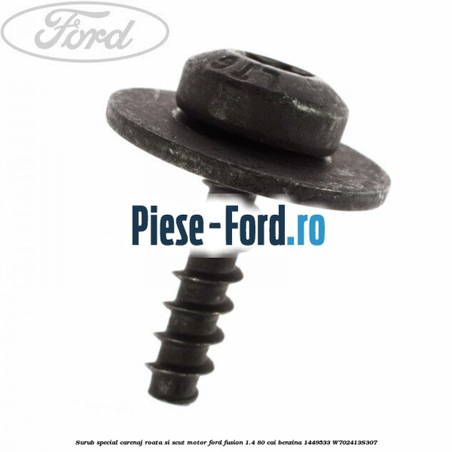 Surub prindere tija actionare incuietoare capota Ford Fusion 1.4 80 cai benzina