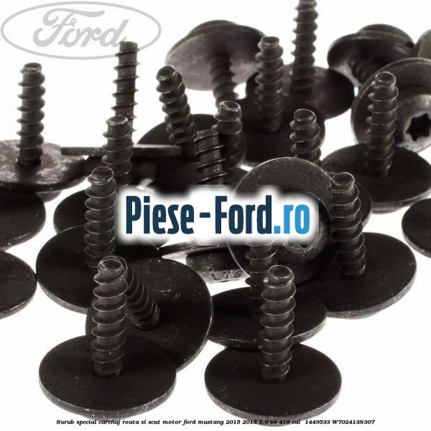 Surub special carenaj roata si scut motor Ford Mustang 2015-2018 5.0 V8 418 cai  #2E9A6B9920