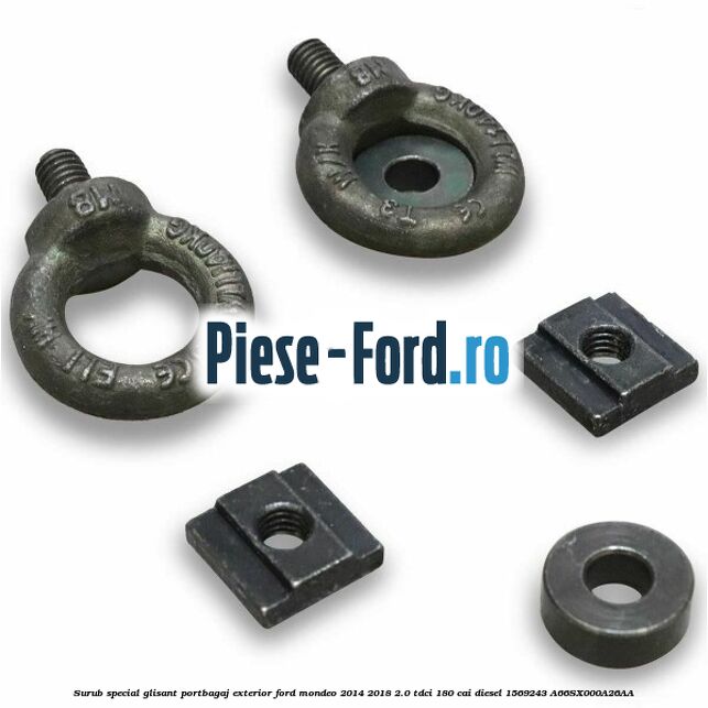 Surub special glisant portbagaj exterior Ford Mondeo 2014-2018 2.0 TDCi 180 cai #5B382BB651