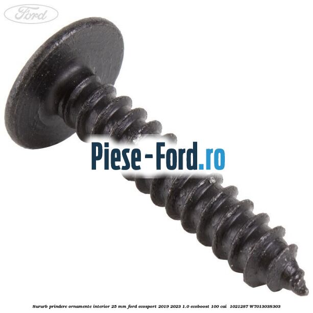 Sururb prindere ornamente interior 25 mm Ford EcoSport 2019-2023 1.0 EcoBoost 100 cai  #A8A2A35951