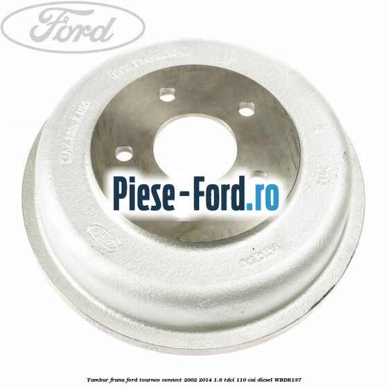 Popnit prindere aparatoare tambur 25 mm Ford Tourneo Connect 2002-2014 1.8 TDCi 110 cai diesel