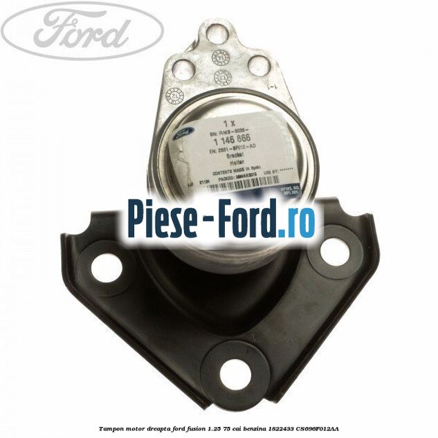 Tampon motor dreapta Ford Fusion 1.25 75 cai benzina #7BD9DE251D