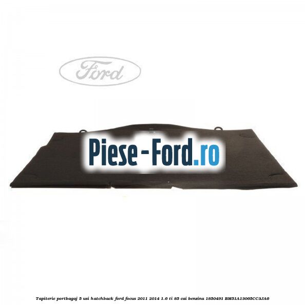 Tapiterie portbagaj 5 usi hatchback Ford Focus 2011-2014 1.6 Ti 85 cai benzina
