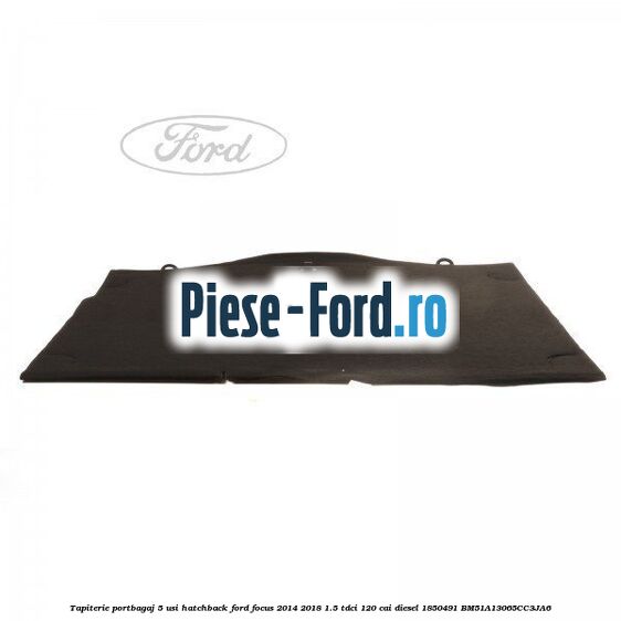 Tapiterie portbagaj 5 usi hatchback Ford Focus 2014-2018 1.5 TDCi 120 cai diesel