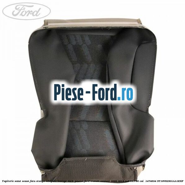 Tapiterie sezut scaun fata stanga echipare lozenge dark pewter Ford Transit Connect 2002-2014 1.8 TDCi 90 cai  #2FDF97DAE7