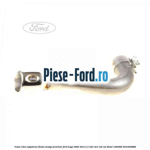 Teava toba esapament finala stanga premium Ford Kuga 2008-2012 2.0 TDCI 4x4 140 cai diesel