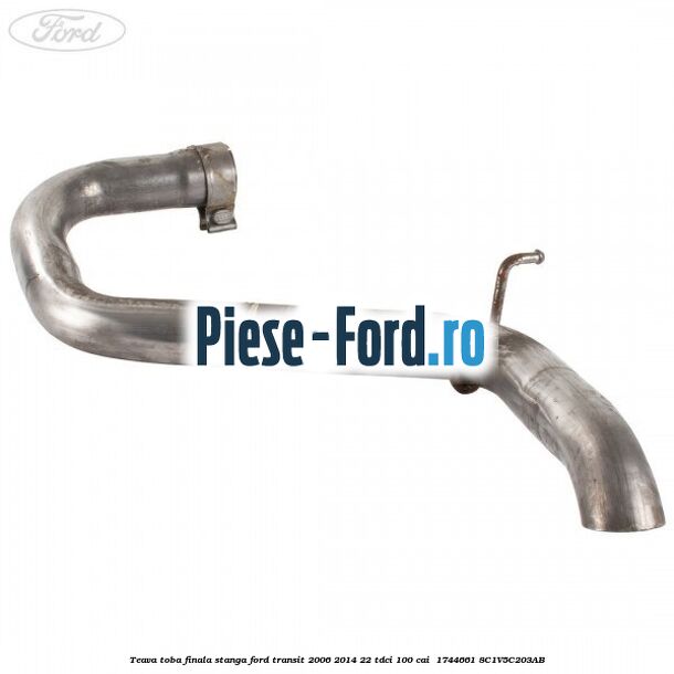 Teava toba finala stanga Ford Transit 2006-2014 2.2 TDCi 100 cai #F605B9073F