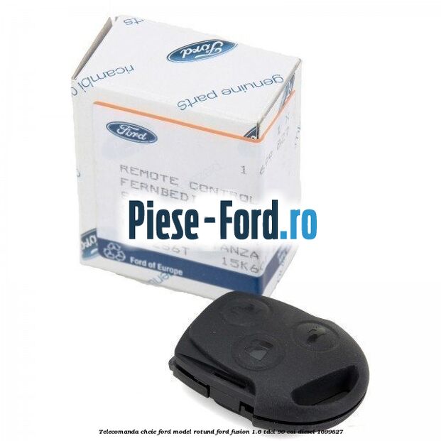 Telecomanda cheie Ford model rotund Ford Fusion 1.6 TDCi 90 cai