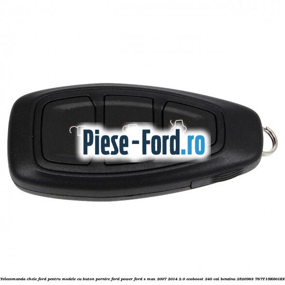 Telecomanda cheie Ford pentru modele cu buton pornire Ford Power Ford S-Max 2007-2014 2.0 EcoBoost 240 cai benzina