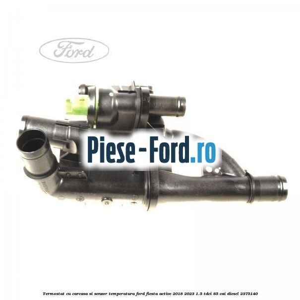 Termostat cu carcasa si senzor temperatura Ford Fiesta Active 2018-2023 1.5 TDCi 85 cai diesel #244C129348