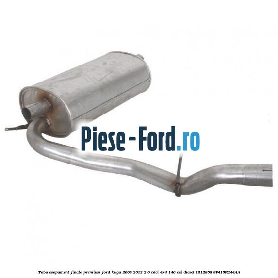 Toba esapament finala premium Ford Kuga 2008-2012 2.0 TDCI 4x4 140 cai diesel