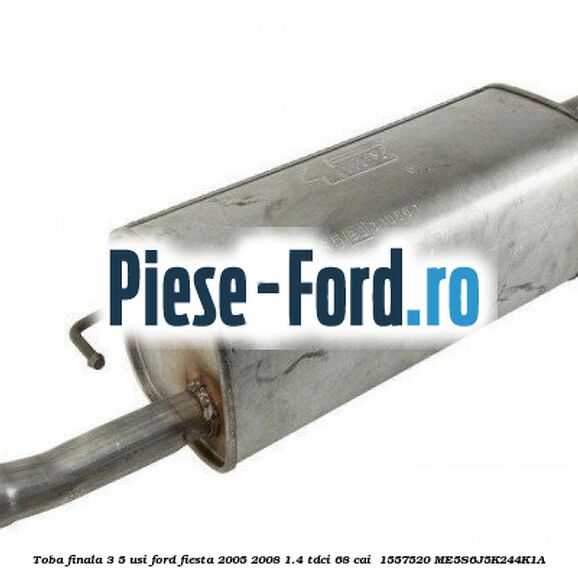 Toba finala 3/5 usi Ford Fiesta 2005-2008 1.4 TDCi 68 cai  #05AE630710