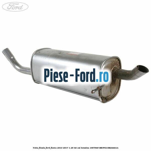 Toba finala Ford Fiesta 2013-2017 1.25 82 cai benzina