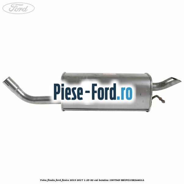 Toba finala Ford Fiesta 2013-2017 1.25 82 cai benzina