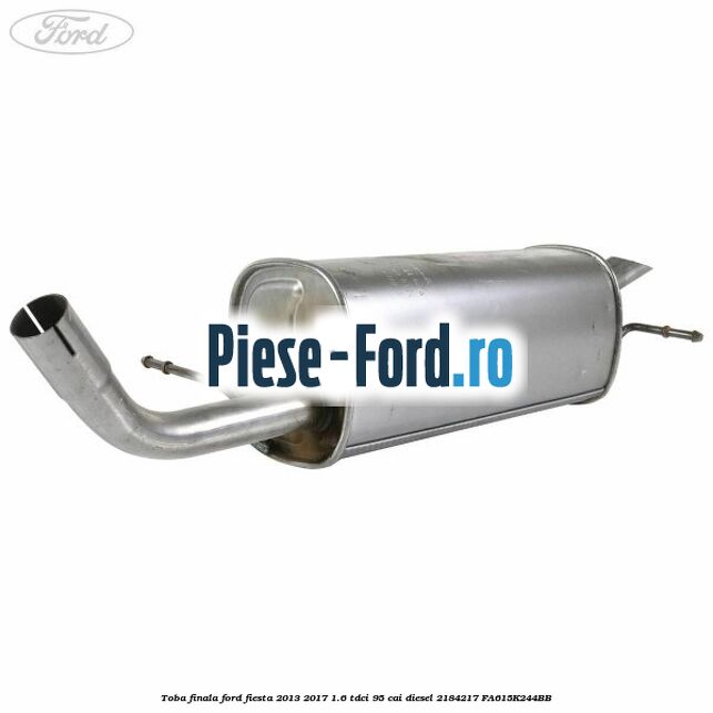 Protectie termica toba intermediara Ford Fiesta 2013-2017 1.6 TDCi 95 cai diesel